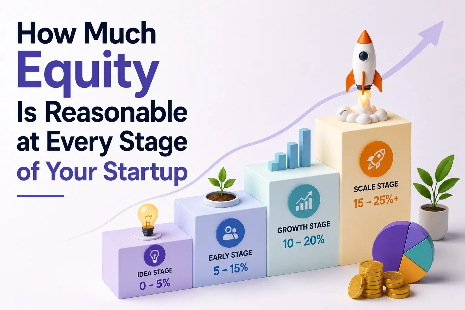 Featured image for How Much Equity Is Reasonable at Every Stage of Your Startup