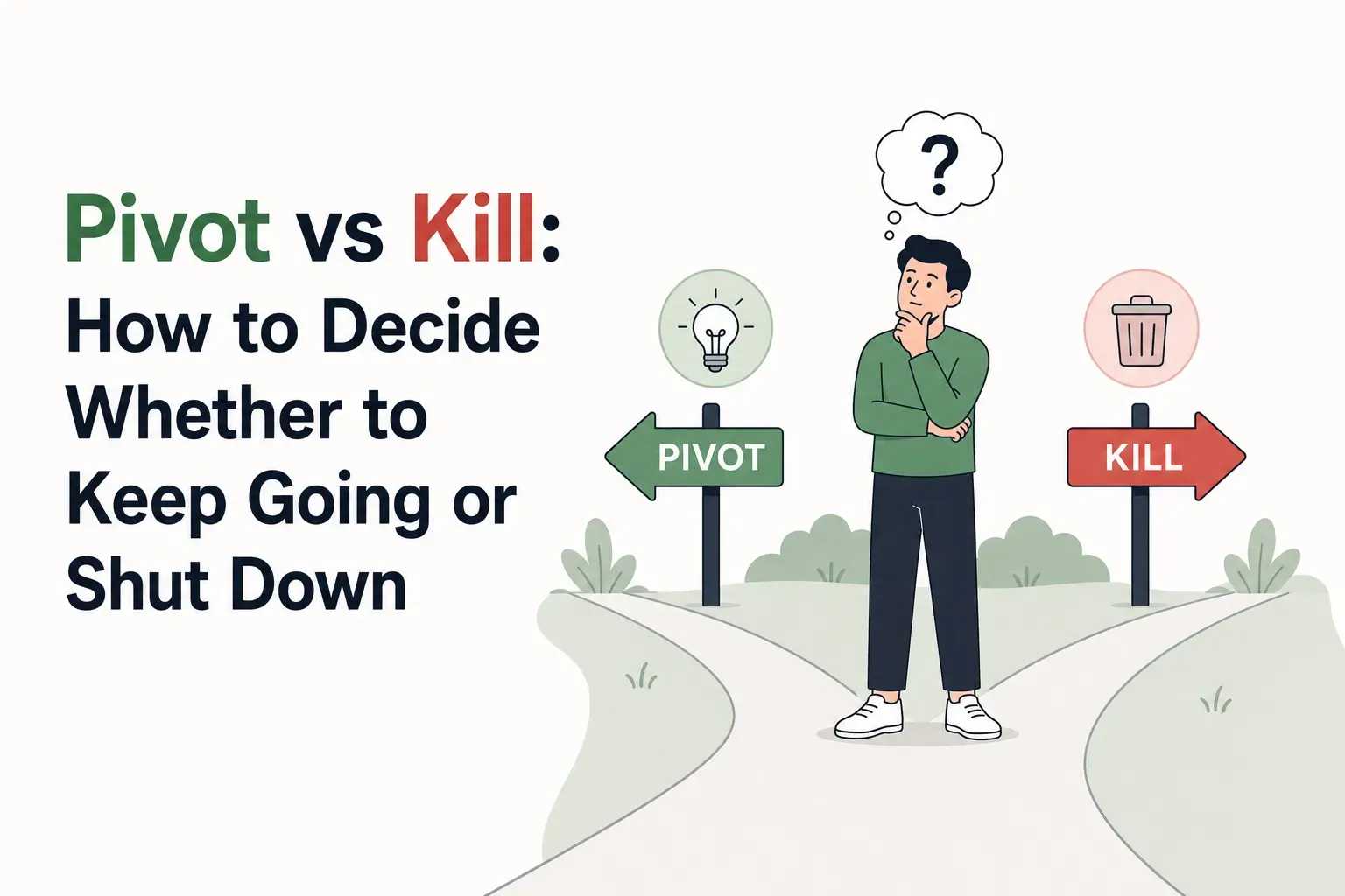 Featured image for Pivot vs Kill: How to Decide Whether to Keep Going or Shut Down 