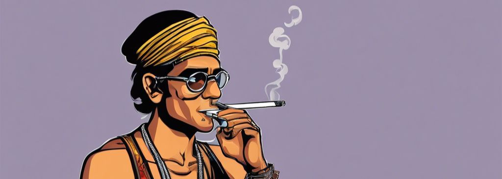 an Indian man vibing